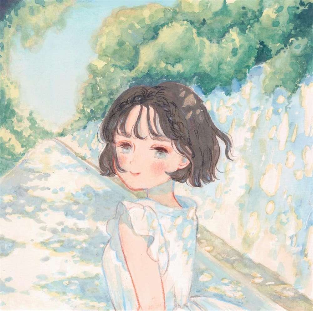 9款水彩质感少女插画 | 画师 c… - 知乎