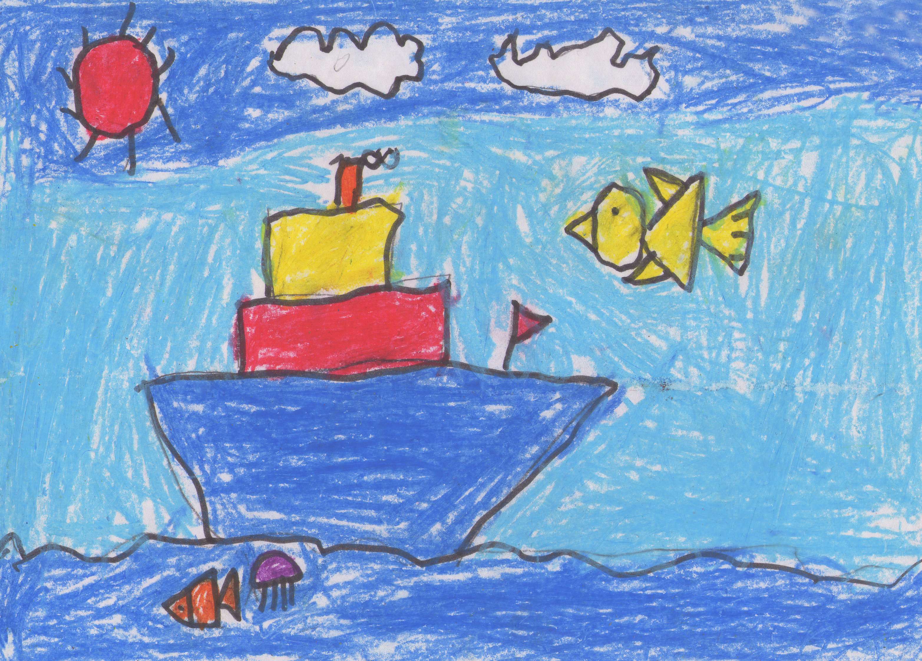 分享设计与艺术 的想法: 书画 ▏小孩简笔画(幼儿园大班2012) 
