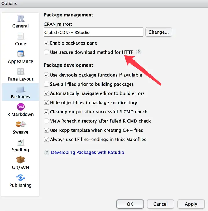 RStudio SSL Connect Error Rstudio ssl connect error