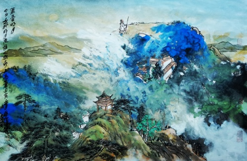 李泽钰拜师国画大家崔如琢先生