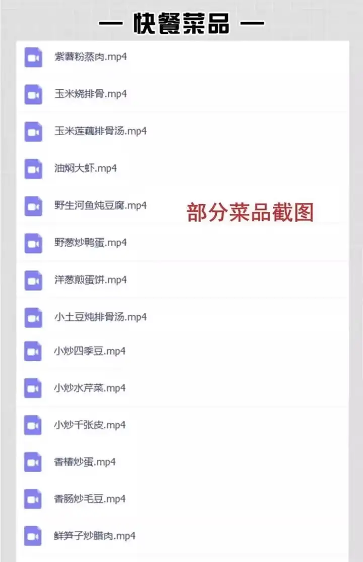 图片[7]-600多种快餐炒菜技术资料教程-商用小炒快餐盒饭大锅菜技术配方炒菜教学视频外卖盖浇饭食堂【电商热销34】-暗冰资源网