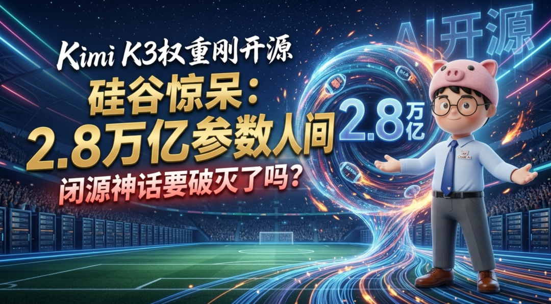 月之暗面Kimi K3开源：2.8万亿参数砸向全球，闭源神话要碎了？