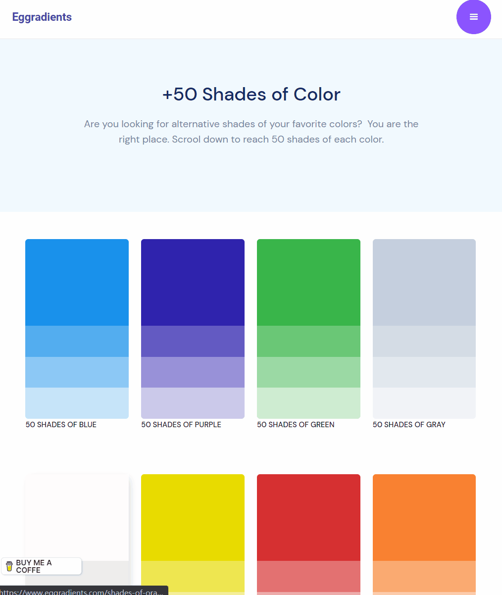 Eggradients -  超好用的配色网站|World资源社区