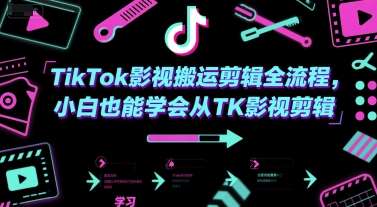 图片[1]-2025TikTok影视搬运剪辑系列教程【小白也能学会】-暗冰资源网