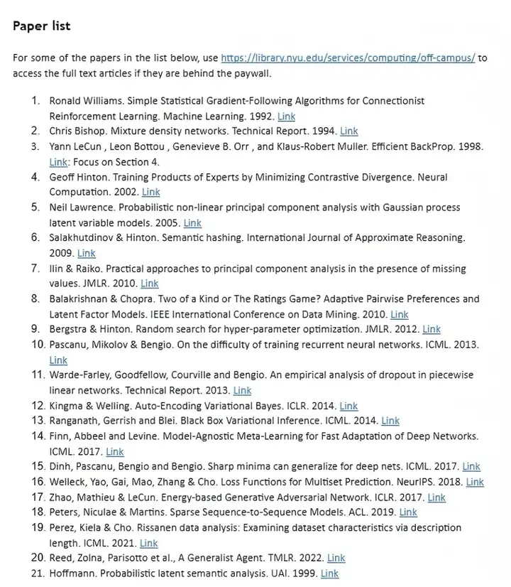 NYU教授公布2025机器学习课程大纲：所有人都在追LLM，高校为何死磕基础理论？