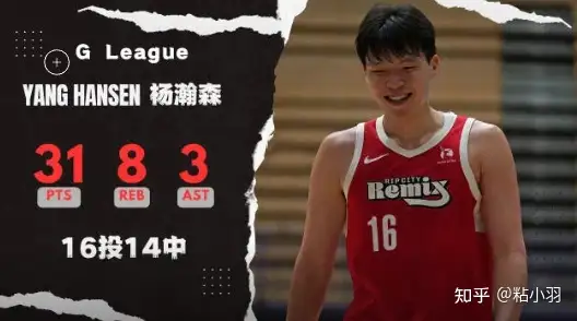 杨瀚森 G 联赛对快船砍 31 分 8 篮板 ，16 投 14 中，得分创生涯新高，如何评价他的表现？