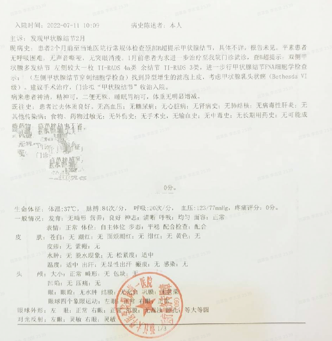 Hospital Admission Report