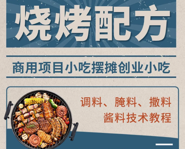 图片[1]-烧烤技术配方视频教程商用新手自学腌酱料撒料淄博摆摊小吃电子版【电商热销581】-暗冰资源网