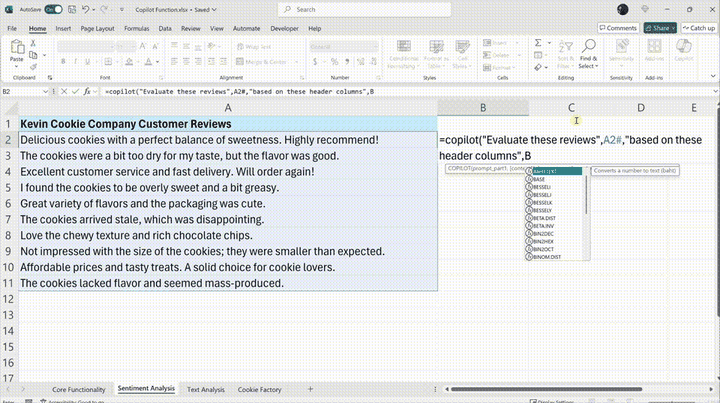 =COPILOT()函数横空出世！AI自动写公式效率起飞，网友：让Excel再次伟大