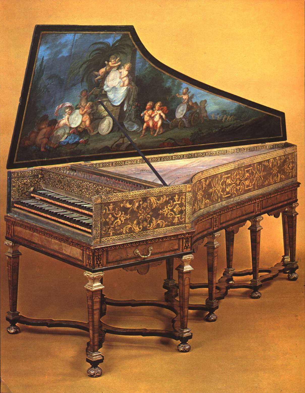 Donzelague 制作的羽管键琴 (1716) ，位于法国里昂