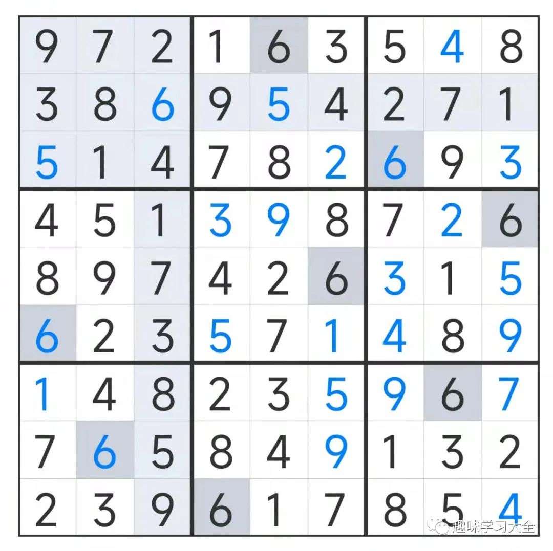 数独九宫格的解题方法和技巧（1一一9九宫格数独口诀）