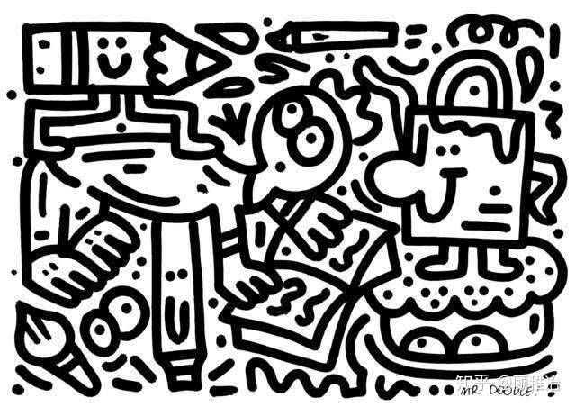 涂鸦大师mrdoodle的作品火到天际