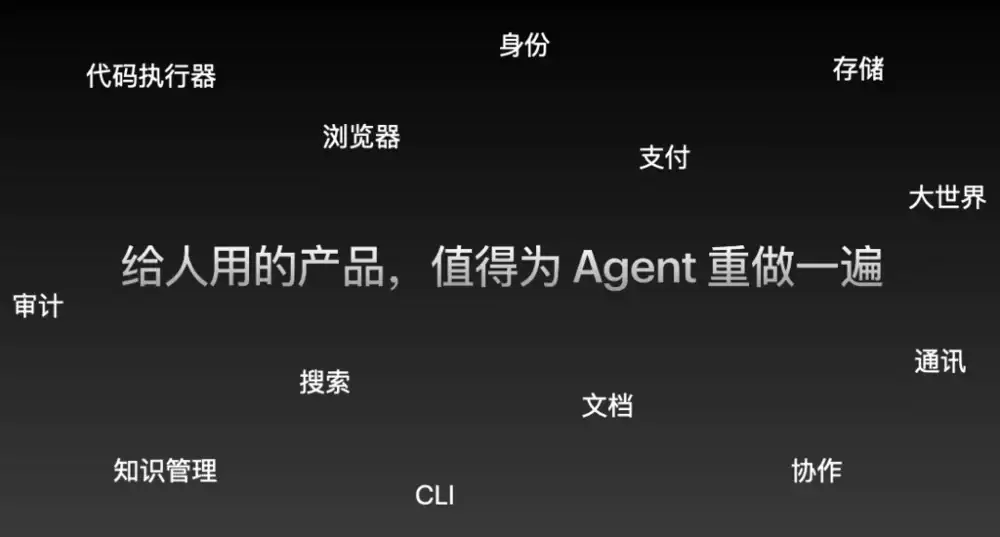 我不给人做产品，给Agent做