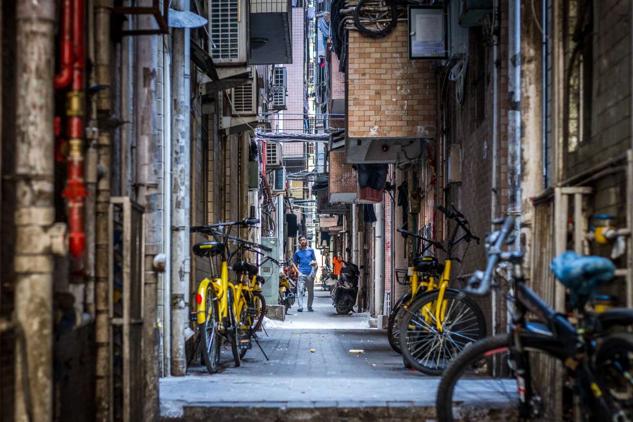 深圳平山村的小巷子