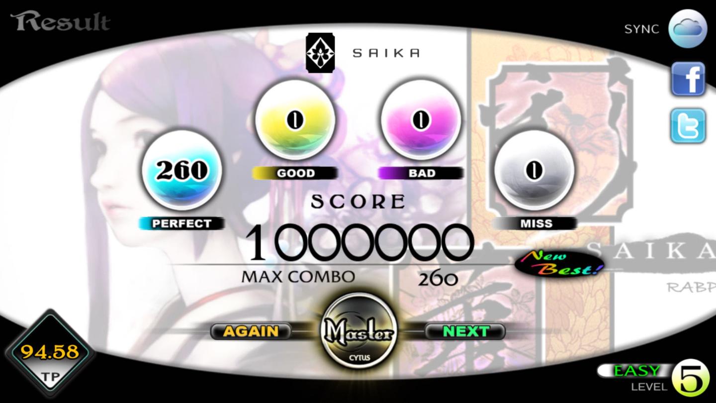 cytus歌曲结算页面左下角的tp什么意思？有什么用？ - 知乎