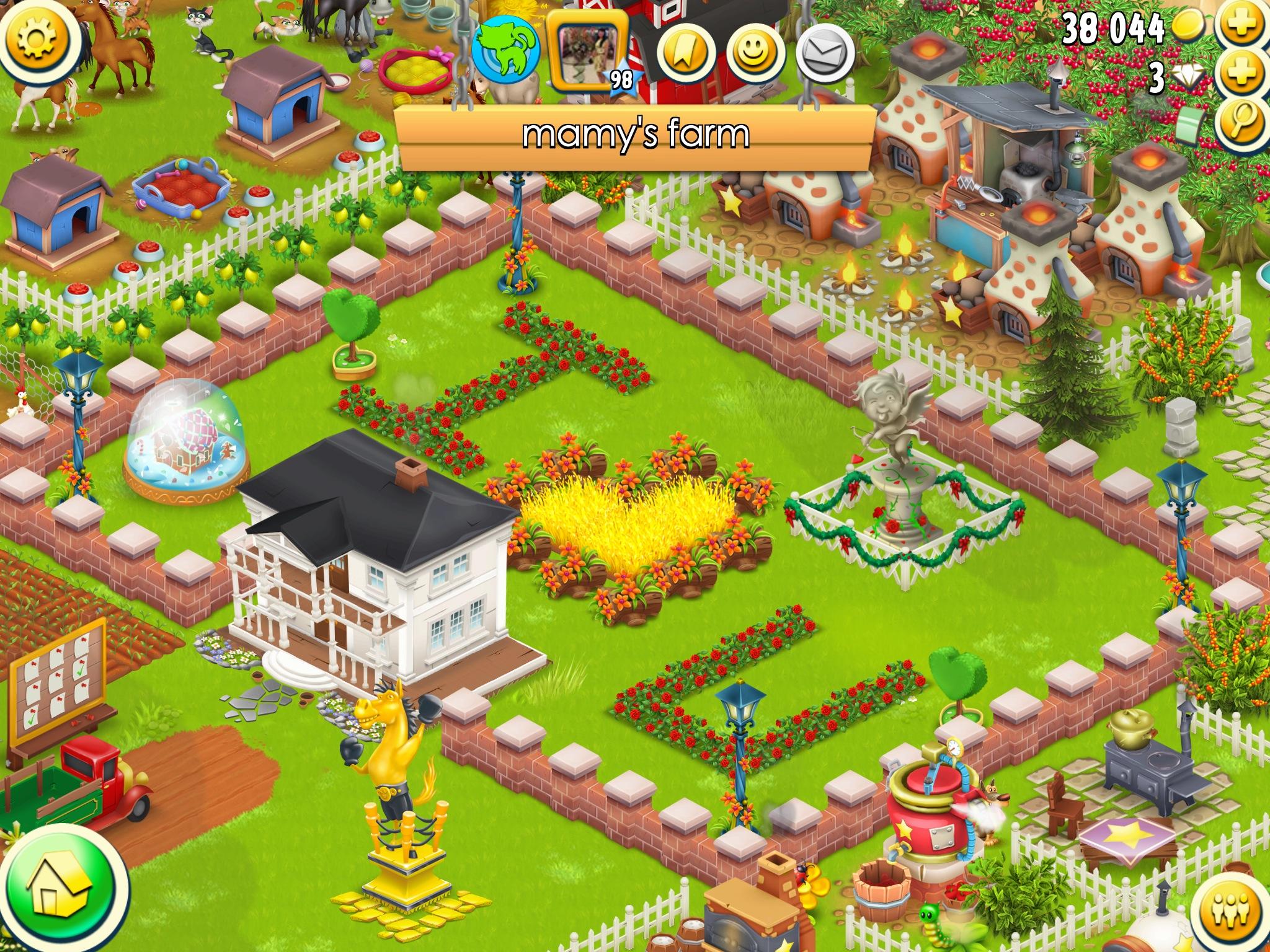 如何将卡通农场摆的漂亮