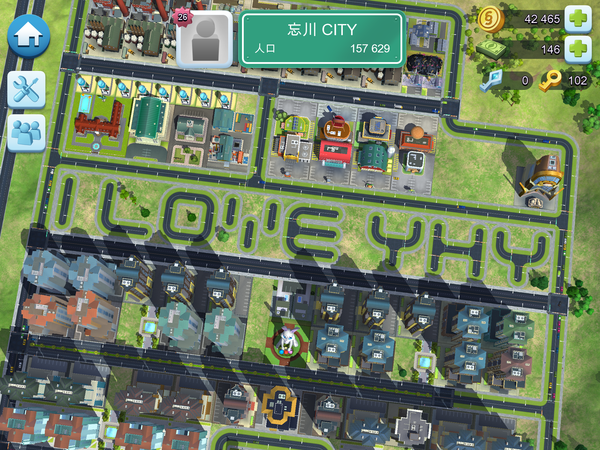 大家玩simcity有什么好玩的布局