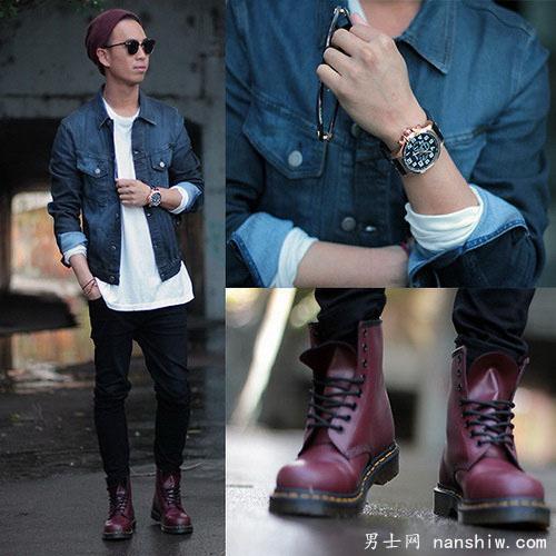 一双黑色军靴,如何搭配裤子,裤腿又该如何处理? - 知乎