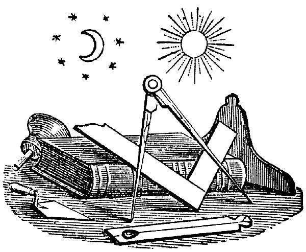 伏羲女娲图中伏羲手持矩女娲手持规和共济会的标志相似这究竟是偶然