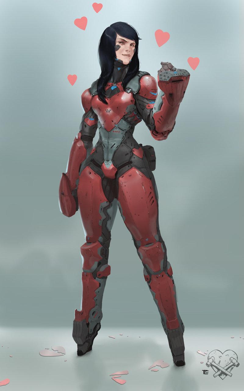 女性科幻风装甲如何设计