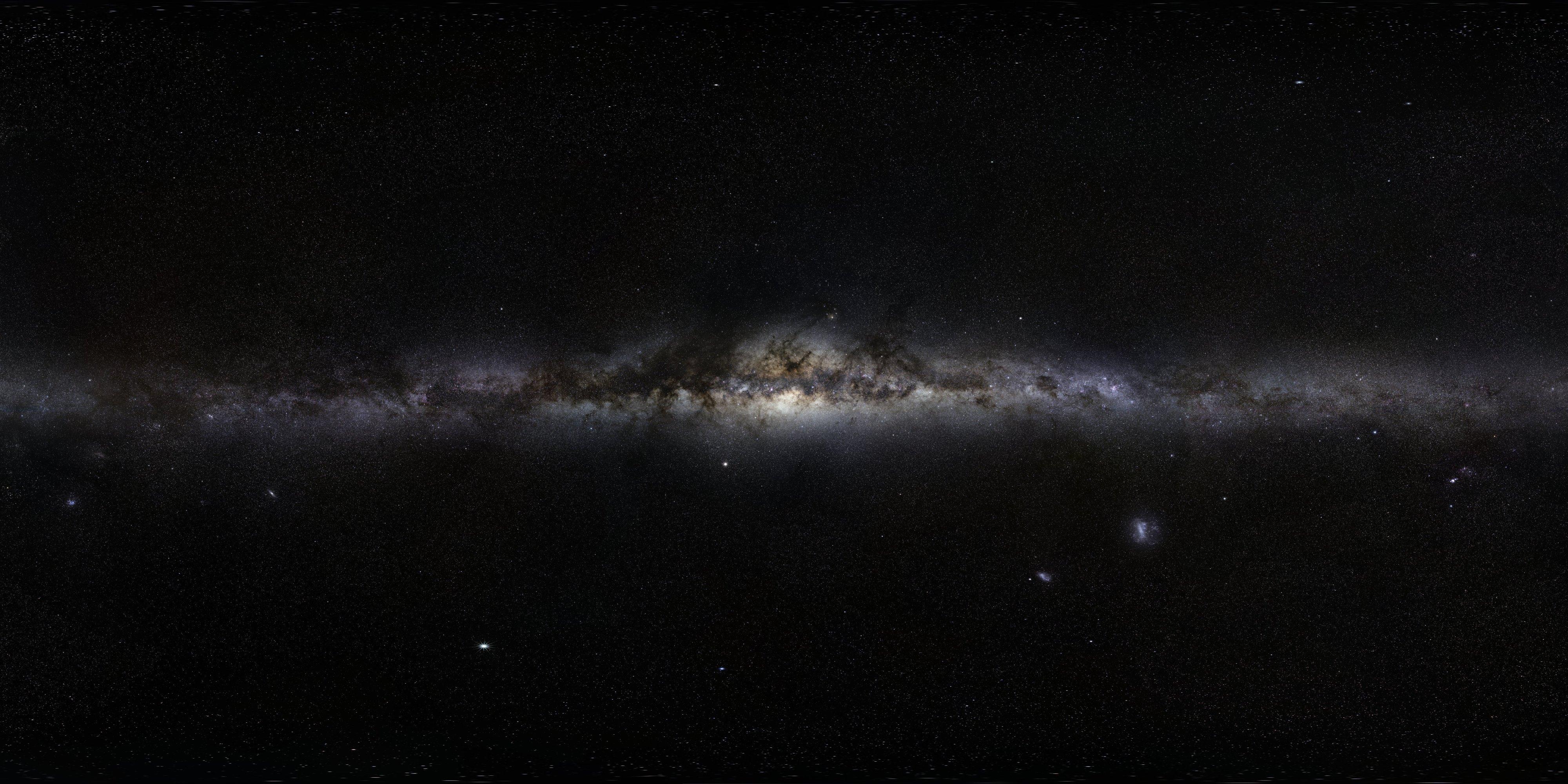 唯一一张银河系全景图图片