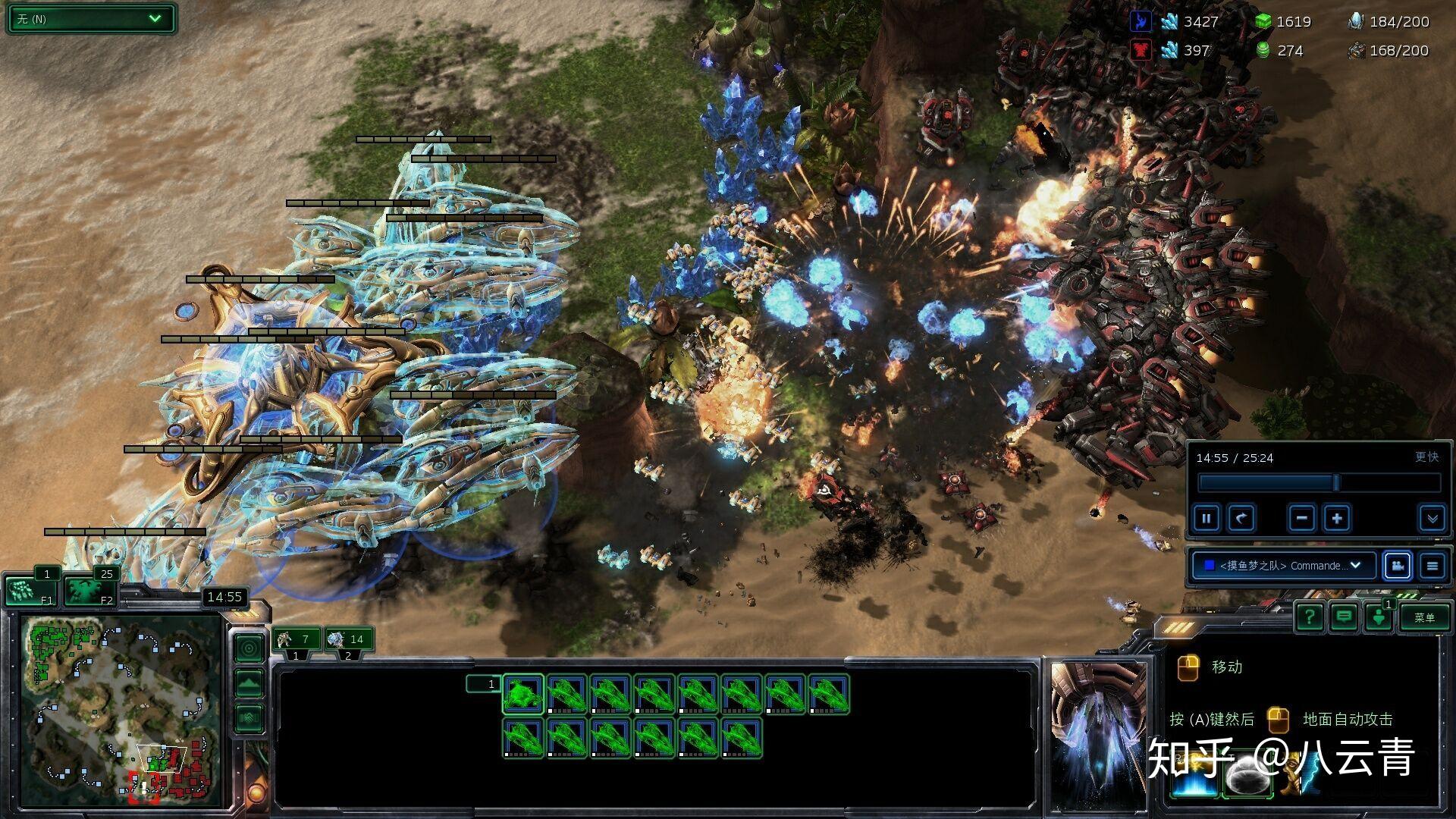 星际争霸2中完全成型的星灵黄金舰队有什么方法应对吗