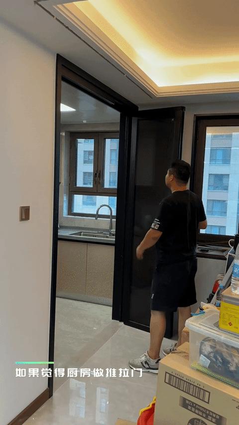 越来越多人厨房不装推拉门,都在装“口袋门”和“PD门”,好明智 - 知乎