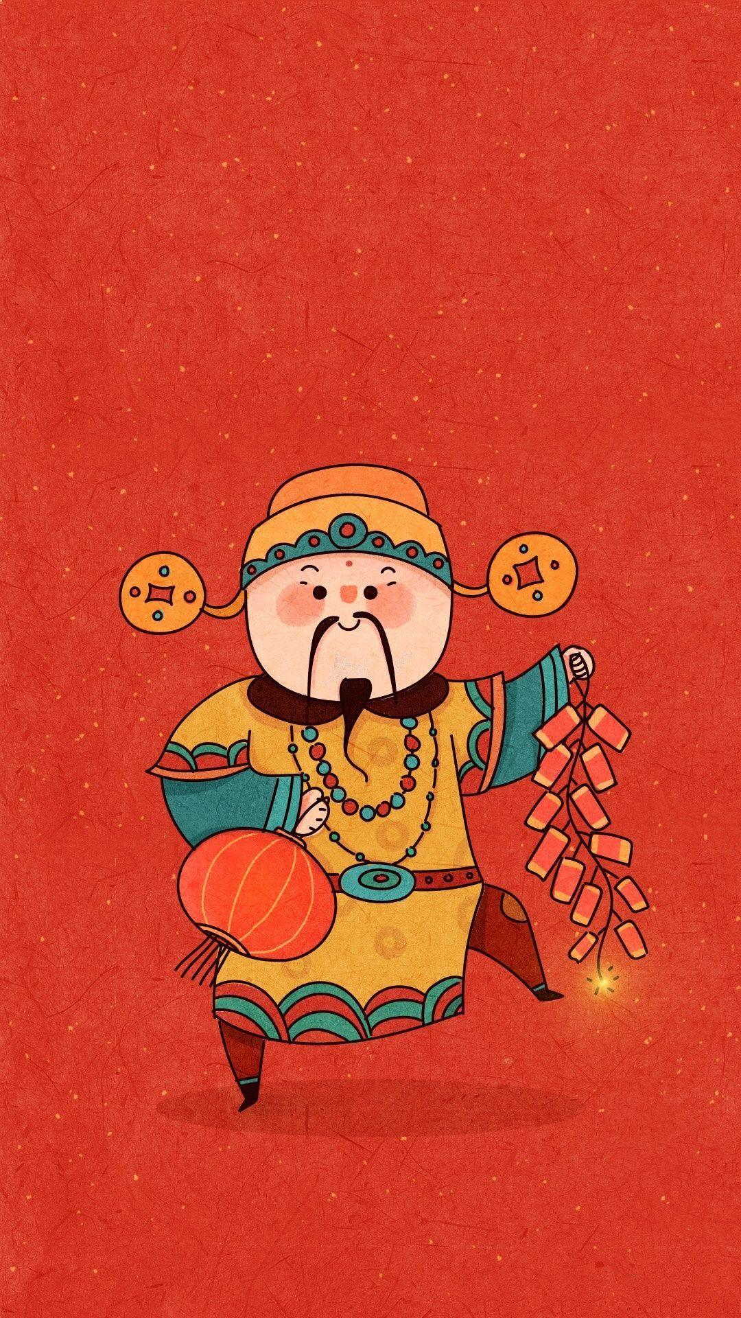有没有好看的财神爷的壁纸? - 知乎