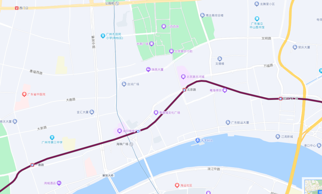 广州地铁六号线路图图片