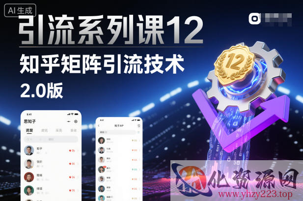 引流系列课12：知乎矩阵引流技术2.0版