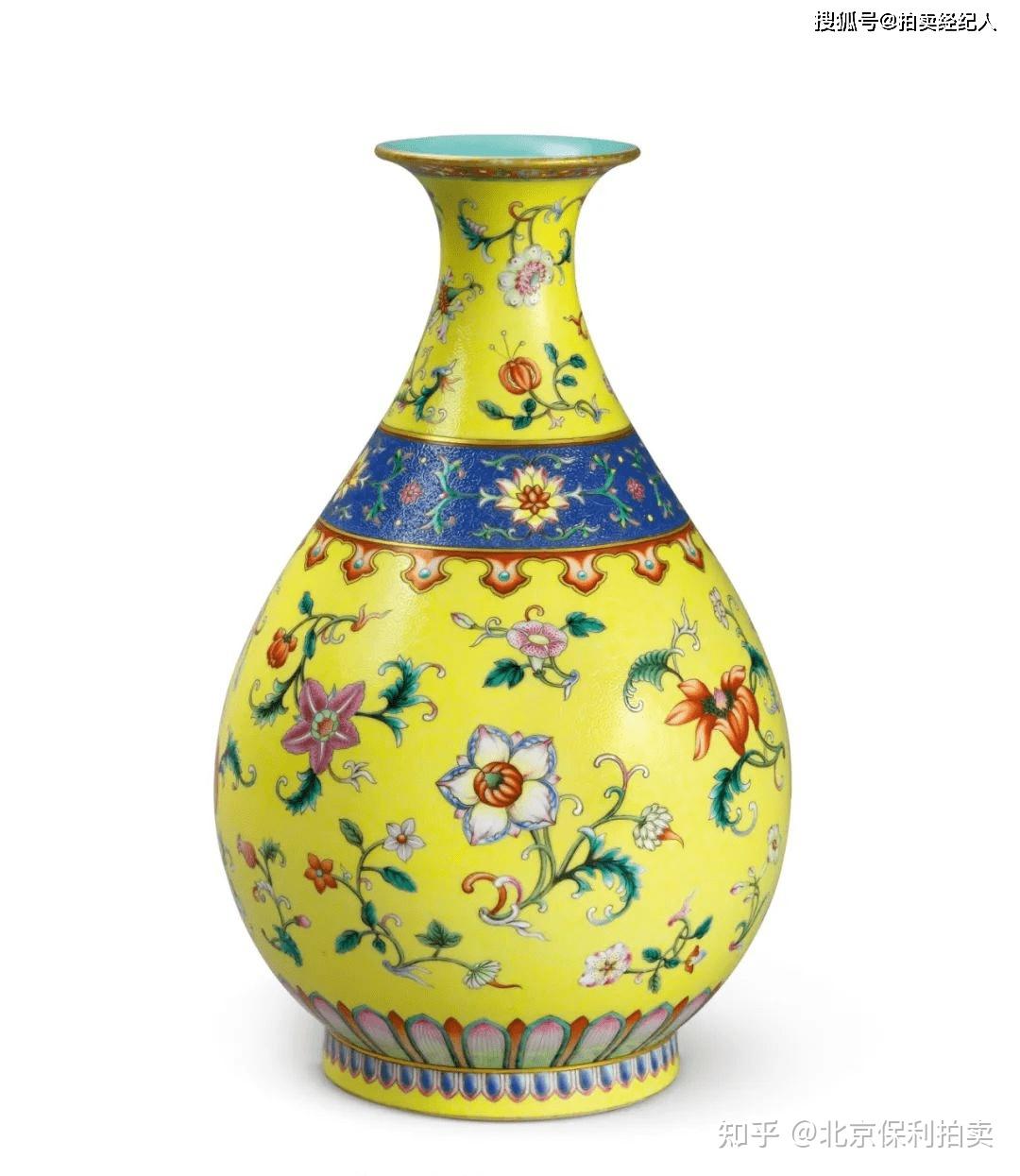 中国陶瓷◇「 清◇ 五彩 多子多福玉壺春瓶◇ 」極細