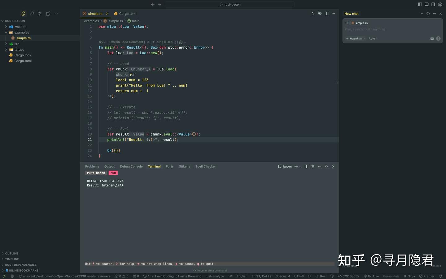 bacon 点燃 Rust：比 cargo-watch 更爽的开发体验 - 知乎