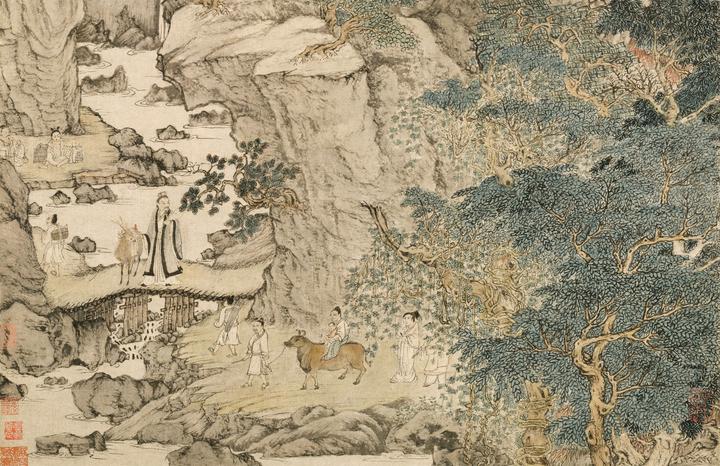 王蒙《葛稚川移居图》：元代文人画的技法典范与精神寄托，何以成为艺术史经典？ - 知乎