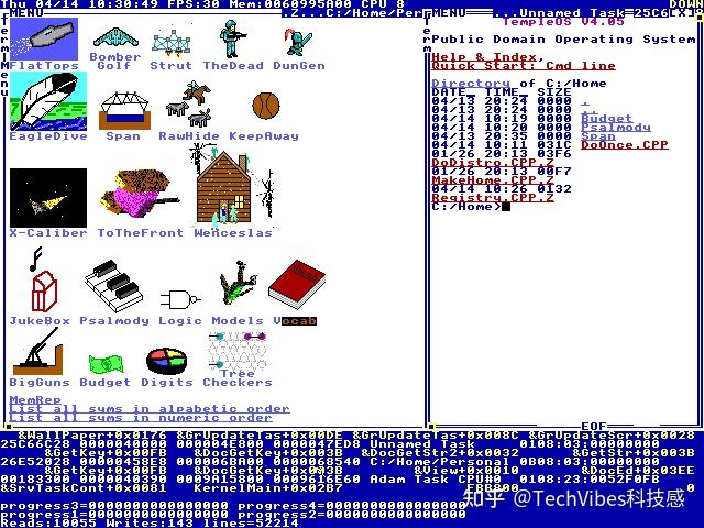Templeos Interface 为上帝开发的操作系统:TempleOS - 知乎