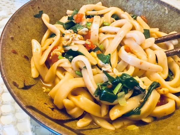 陕西乾县驴蹄子面好吃不容易消化来不及擀面做出的懒人面