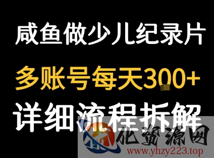 闲鱼卖纪录片1单3块钱  1天几十单