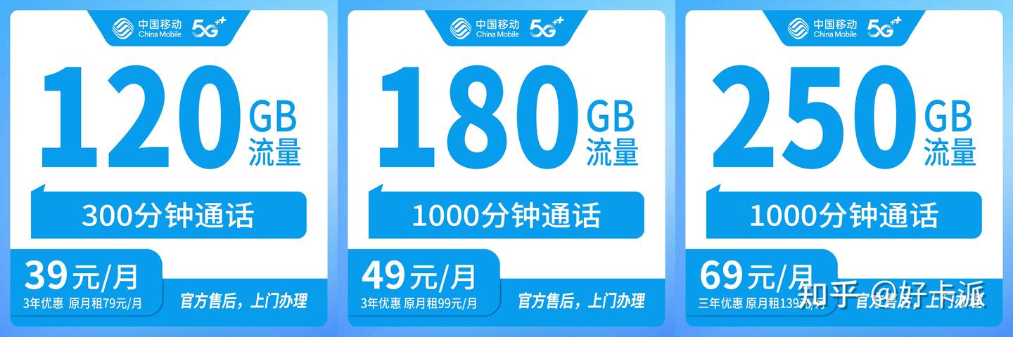 贵州移动AI家套餐三款任选:39元/49元/69元,流量通话宽带一步到位