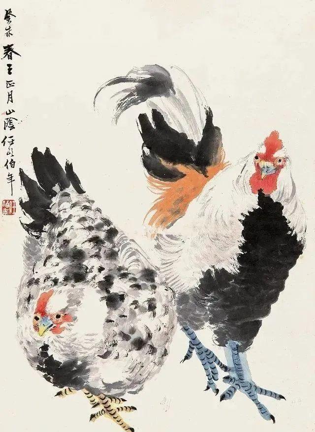 【中华文化】他画的鸡，最是为人称道！柔和、温馨、活泼明快！ - 知乎
