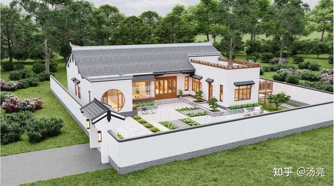 3款农村一层自建房设计图，款款经典实用接地气，网友：经济巴适得很 - 知乎