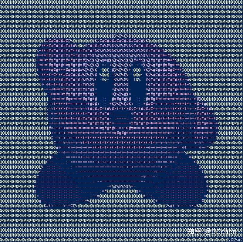 想尝试 ASCII Art ？来试试 ascii-image-converter 吧 - 知乎