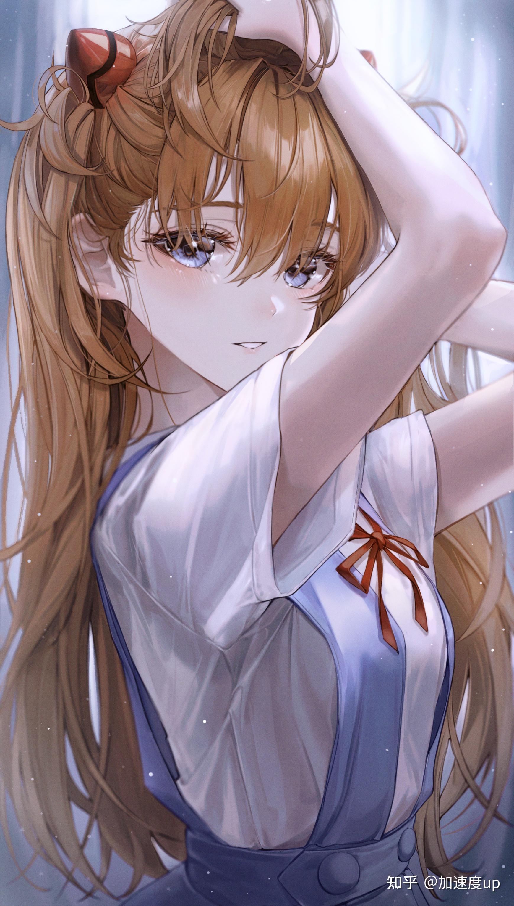 咬皮筋扎头发的女生动漫图求求啦