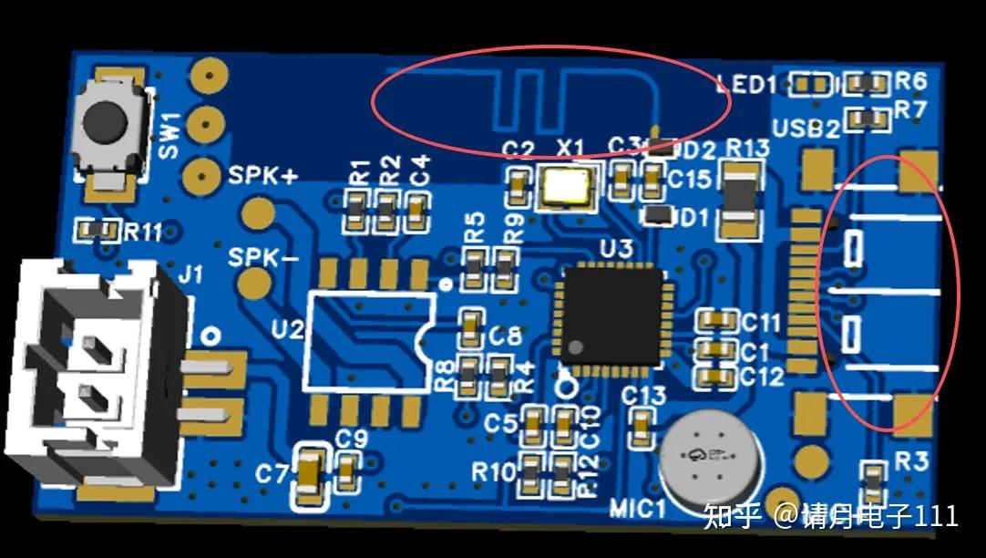 关于杰理AC696N系列PCB设计要点——蓝牙天线与USB接口