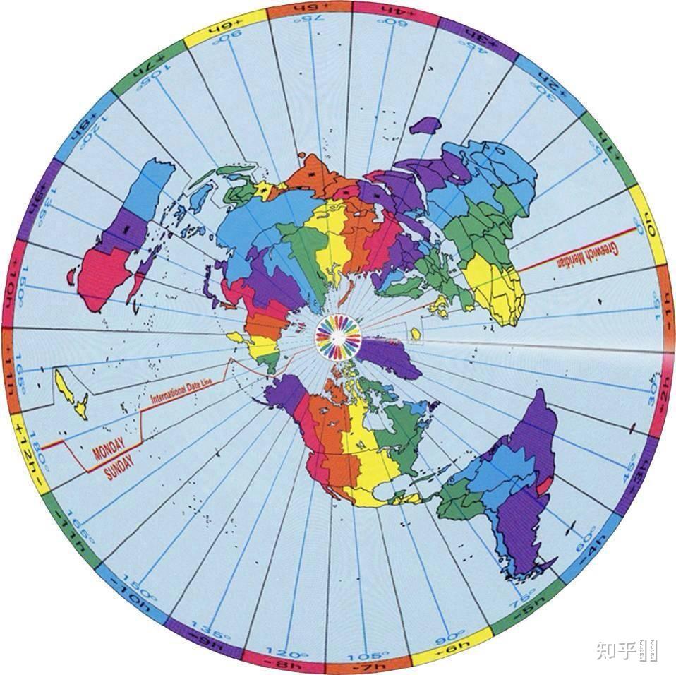 如何评价这张地平论者的世界地图? - 知乎