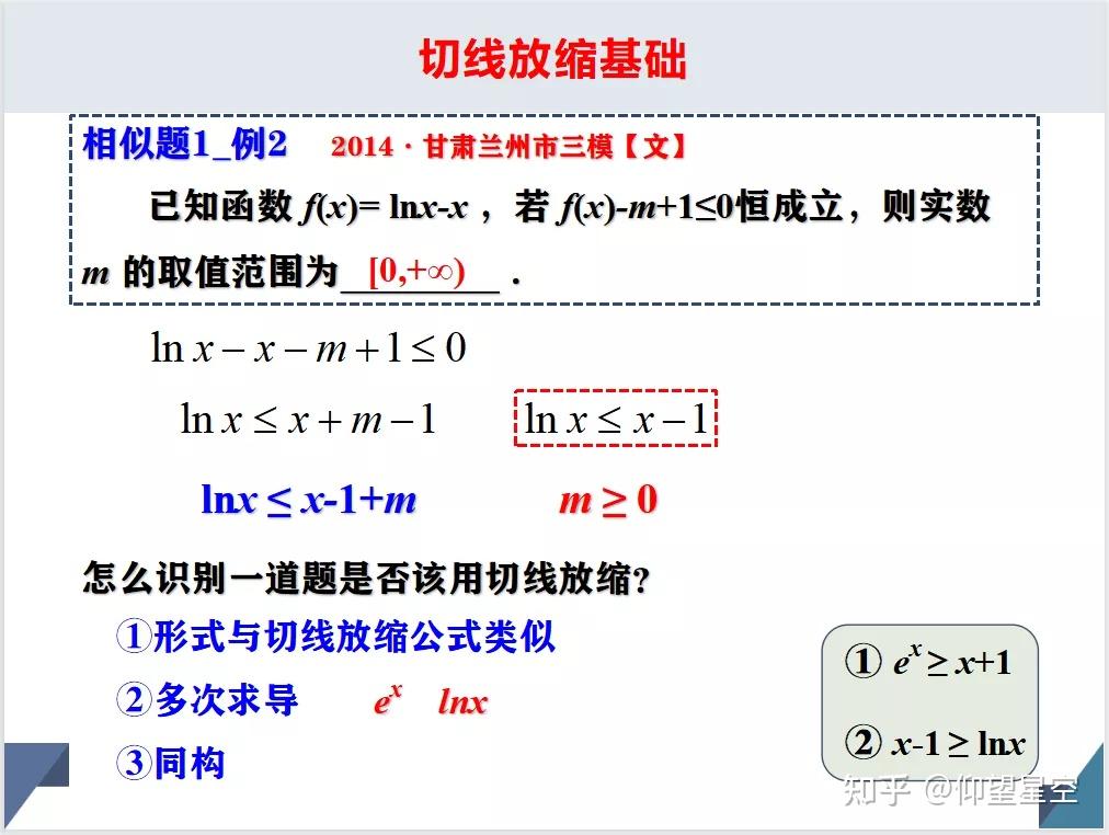 导数专题:切线放缩 - 知乎