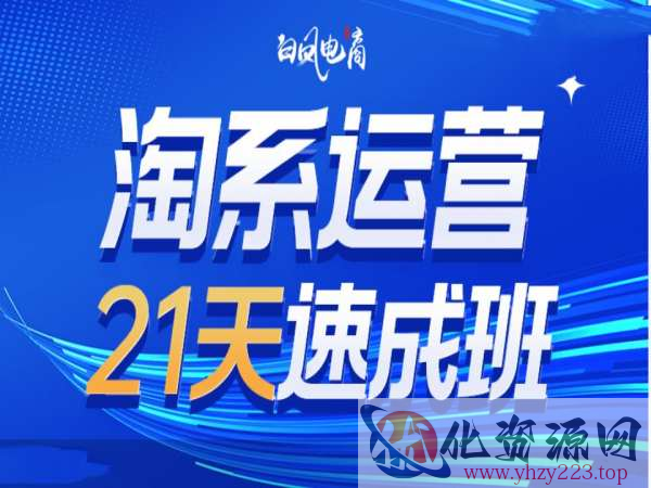 淘系运营21天速成班35期，年前最后一波和2025方向