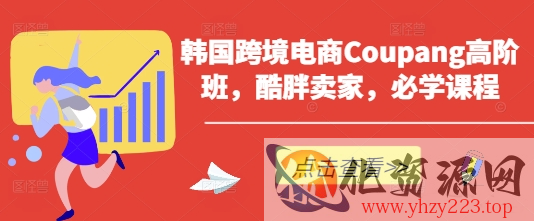韩国跨境电商Coupang高阶班，酷胖卖家，必学课程