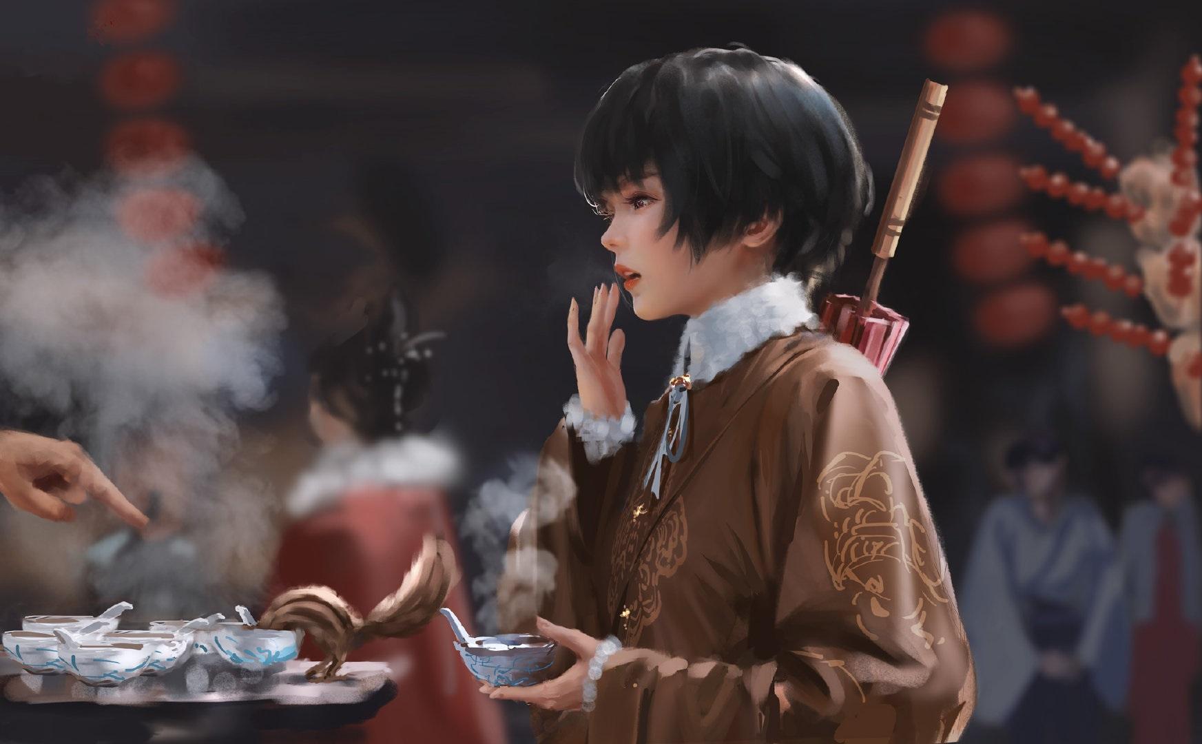 当我爱上wlop大大的作品——《鬼刀》 - 知乎
