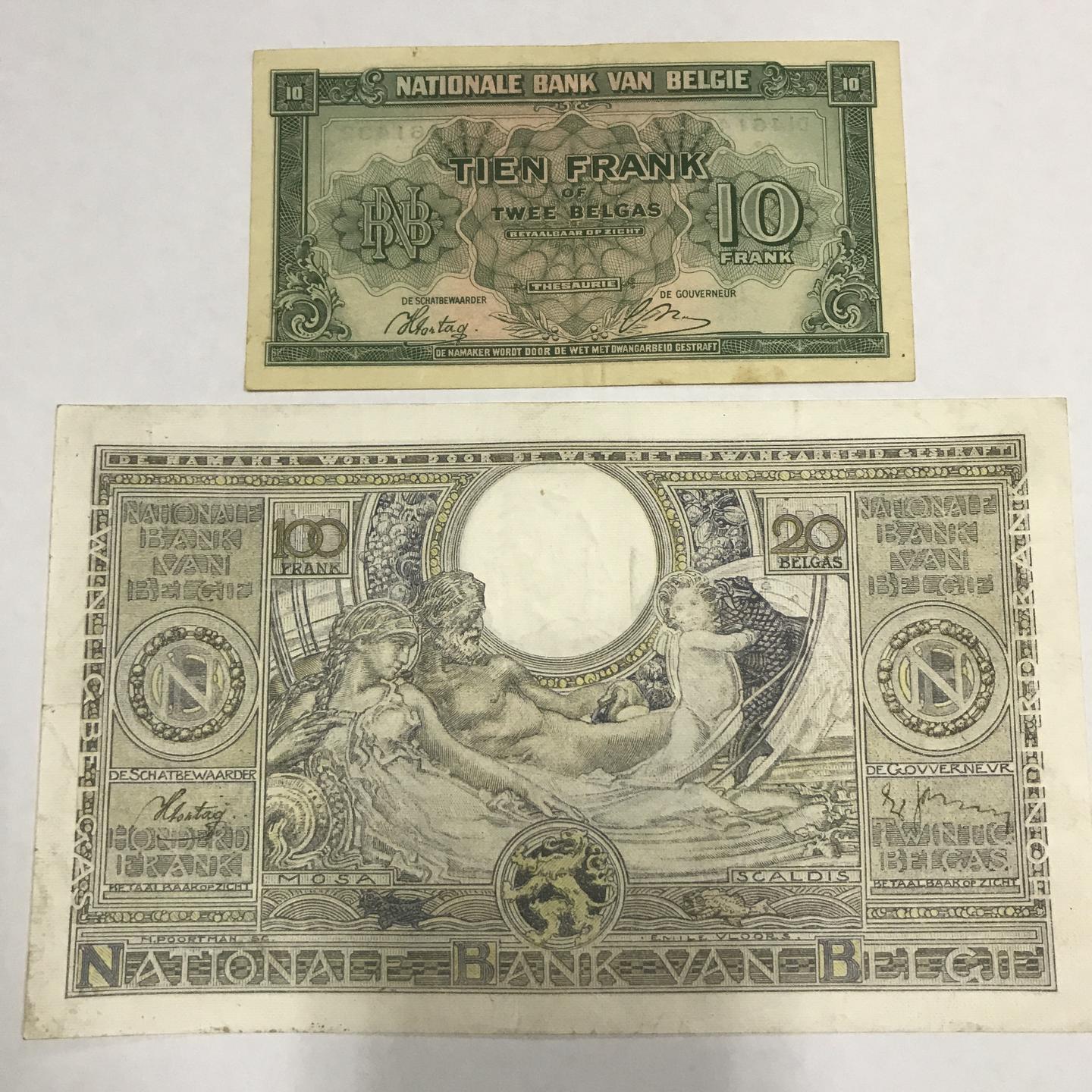 欧元区系列～1～比利时法郎纸币- 知乎