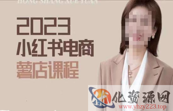 2023小红书电商课，新手小白从0~1玩转小红书薯店电商