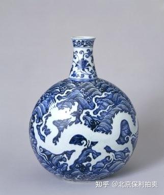 【高良】中国美術　青花　雲龍鳳凰文　壷　古玩　VJBY